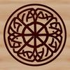 Ancient Celtic motif with intricate shape and ornate embellishment.
