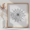 Beautiful Web Design Vector Template A intricate web design made up of interconnected threads, suitable for vector art projects.