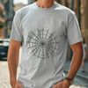 A delicate, intricate spider web designed as vector art.
