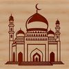 Architectural illustration of a mosque with intricate details.