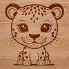 Vector Jaguar Design Free Download A sleek, big cat with distinctive spots, illustrated as an SVG vector design.