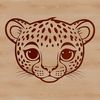 A high-resolution vector image of a big cat, specifically a jaguar, suitable for various design applications.