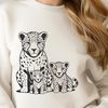 Jaguar Animal Design Vector Image A large cat with distinctive spots, representative of the jaguar species.