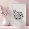 Fierce South American Wildlife Icon A large feline animal with distinctive spots, commonly found in South American wildlife.