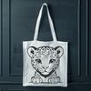 Majestic Jaguar Portrait SVG A detailed illustration of a big cat, specifically a jaguar, rendered as a vector graphic.