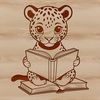 Beautiful Central American Feline Illustration A detailed illustration of a jaguar, a large feline predator found in Central and South America.