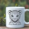 Vector Design of a Powerful Jaguar A high-quality SVG illustration of a majestic jaguar, a large cat species native to the Americas.