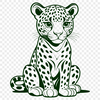 Spotted Feline Design A large, carnivorous mammal with distinctive spots, rendered as a vector graphic.