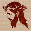 Sacred Head Illustration A vector illustration of the head of Jesus Christ.