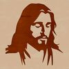 Faithful Headshot Design A simple illustration of Jesus' head, suitable for various religious and cultural contexts.