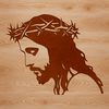 Christian Icon SVG Image Image of a male figure representing the central figure in Christianity.