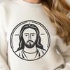 Artistic Jesus In DXF - Free Digital Download