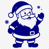 An svg graphic representation of Father Christmas.