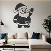Illustrative vector design of Father Christmas in a festive holiday theme.