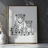 Spotted Feline Vector Graphic A large big cat with distinctive spots, native to the Americas.