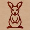 Whimsical Line Drawings A simple line drawing of a cute kangaroo in a vector format.