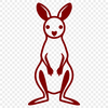 Free Kangaroo Files For Digital Download In PNG Format