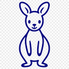 Beautiful Kangaroo SVG - Free Commercial Use Download