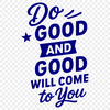 Karma quote illustration designed in vector format, suitable for cutting machines and laser engraving.