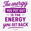 Inspirational Karma Quote SVG Karma quote graphic with inspirational message in a clean vector format.