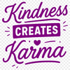 A digital vector quote featuring the concept of karma, suitable for cutting machines or laser engraving.