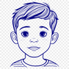 Free Boy Portrait in Vector Format A young child's portrait in vector format.