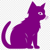 Free Sitting Cat Stencil - SVG