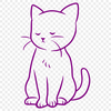 Beautiful Cat In DXF Free Commercial Use Download