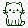 Beautiful Kitten In SVG Free Commercial Use Download