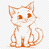 Free Cute Cat Vector Craft File