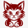 Beautiful Kitten SVG, PNG, PDF And DXF Files