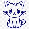 Stunning Cat In SVG Free Commercial Use Download