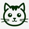 Artistic Kitten SVG, PNG, PDF And DXF Files