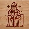 Medieval Warrior A medieval knight in armor, perfect for vector art projects and designs.