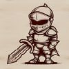Armor Icon SVG File A medieval knight in armor, a classic fantasy figure.