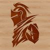 Knight Silhouette in Vector Format A medieval knight in armor, suitable for vector art and design projects.