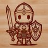 Knights in Armor SVG Clipart A medieval knight illustration in vector format