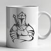 A fantasy-inspired knight design available as a scalable vector graphic.