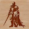 Free Vector Knight Graphic An SVG graphic featuring a medieval-style knight for design use.