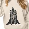 Free Vector Knight Design Clip Art A medieval-style knight with ornate armor and a helmet, suitable for vector art and clip art designs.