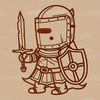 Medieval Hero Vector Art A medieval knight in armor, ideal for vector art and design projects.