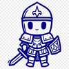 Creative Knight In DXF Free Commercial Use Download