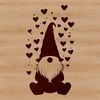 A mythical creature with love hearts sitting in a serene environment, inspired by fantasy art.