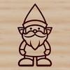 Upright Mythical Creature Illustration A mythical creature standing upright with a stout body and pointed ears.