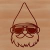 Mythical Creature Dwarven Icon A mythical creature with the head of a dwarf wearing sunglasses in a vector design format.