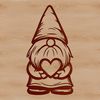 A standing mythical creature with the body of a dwarf, resembling a knome.