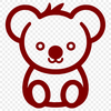 Stunning Koala In SVG, PNG, PDF And DXF File Formats - Free