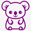 Sitting Koala  PNG