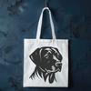 Realistic Labrador Retriever Portrait A detailed illustration of a Labrador Retriever's head with realistic features and anatomy.