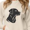 Free Vector Labradoodle Design Download A detailed illustration of a Labrador Retriever's head, suitable for vector art design.
